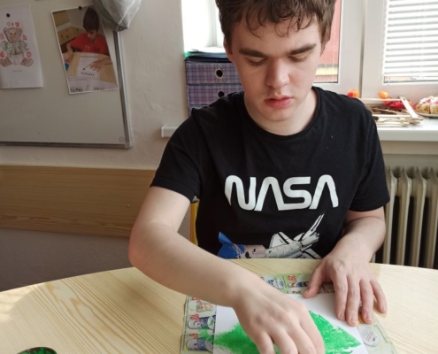 malování čtyřlístků