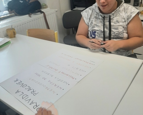 páteční skupina pracovek