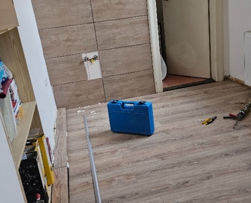 fotografie z úprav v počítačové učebně