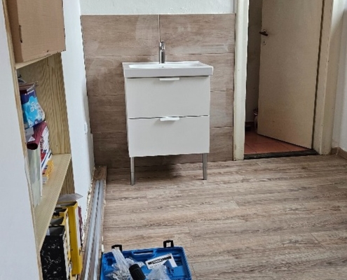 fotografie z úprav v počítačové učebně