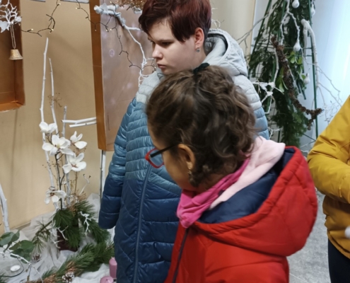 vánoční výstava studentů