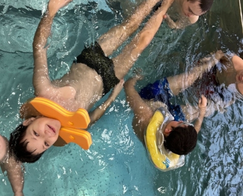 třída E poprvé navštívila bazén v rehabilitačním centru Pokrok