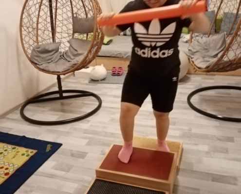Několik fotografií z rehabilitačního cvičení