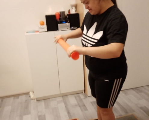 Několik fotografií z rehabilitačního cvičení