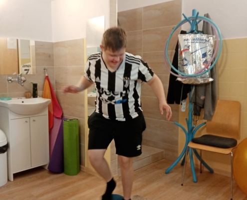 Několik fotografií z rehabilitačního cvičení