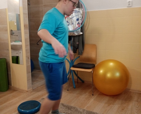 Několik fotografií z rehabilitačního cvičení