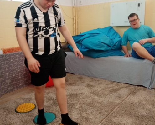 Několik fotografií z rehabilitačního cvičení