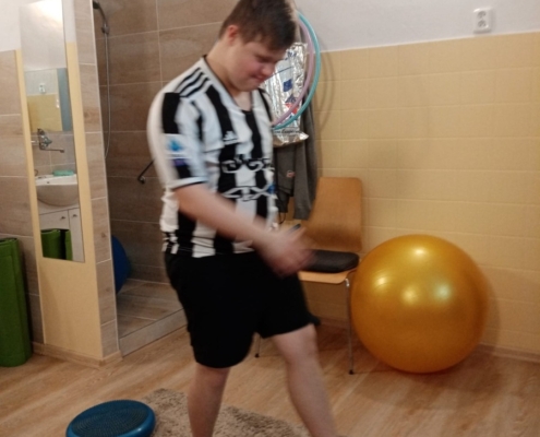 Několik fotografií z rehabilitačního cvičení