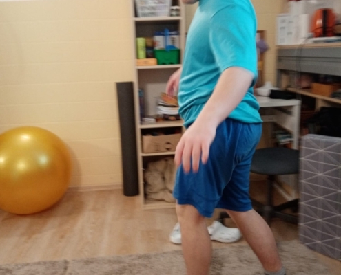 Několik fotografií z rehabilitačního cvičení