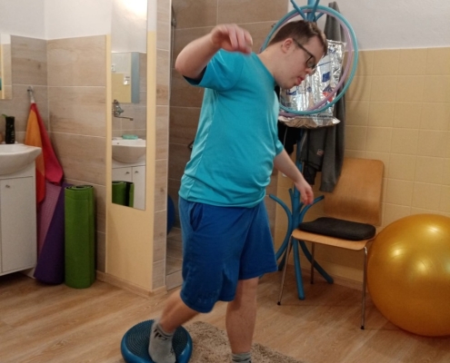 Několik fotografií z rehabilitačního cvičení
