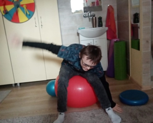 Několik fotografií z rehabilitačního cvičení