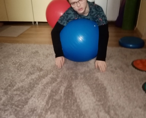 Několik fotografií z rehabilitačního cvičení
