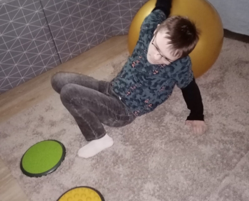 Několik fotografií z rehabilitačního cvičení