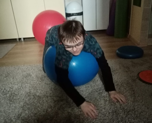 Několik fotografií z rehabilitačního cvičení