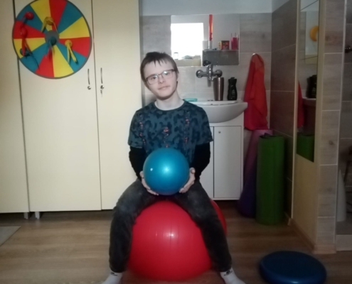 Několik fotografií z rehabilitačního cvičení