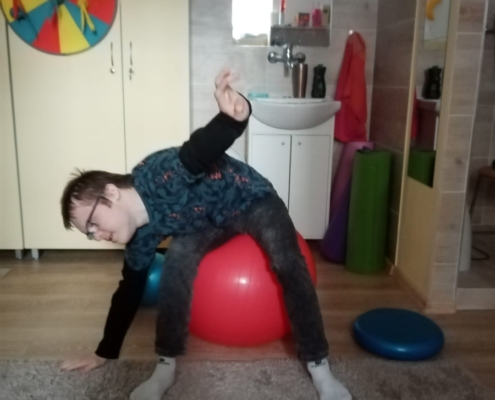 Několik fotografií z rehabilitačního cvičení