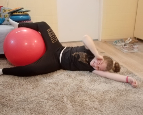 Několik fotografií z rehabilitačního cvičení