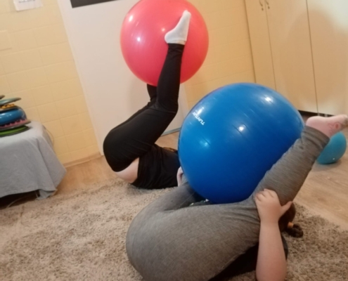Několik fotografií z rehabilitačního cvičení
