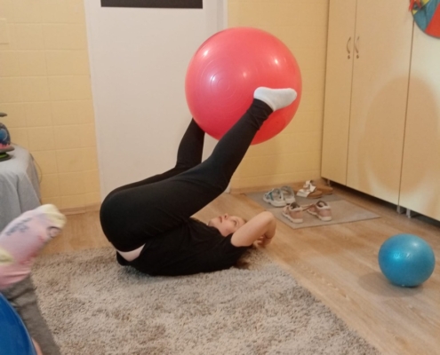 Několik fotografií z rehabilitačního cvičení