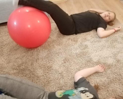 Několik fotografií z rehabilitačního cvičení