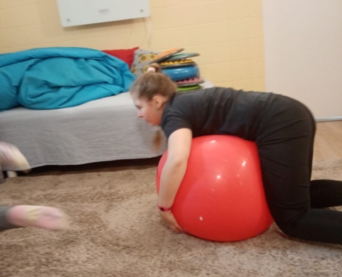 Několik fotografií z rehabilitačního cvičení