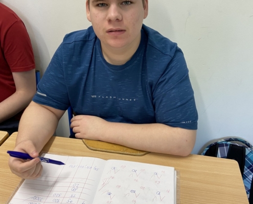 Třída A výuka matematika a čtení.