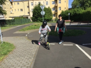 Dnes jsme navštívili dopravní hřiště na ulici Orebitská
