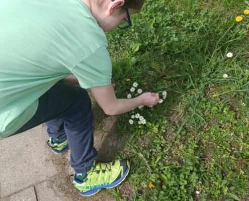 určování počtu slabik, hledání předmětů podle počtu slabik