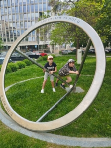 Dnes jsme v rámci výuky navštívili centrum Ostravy