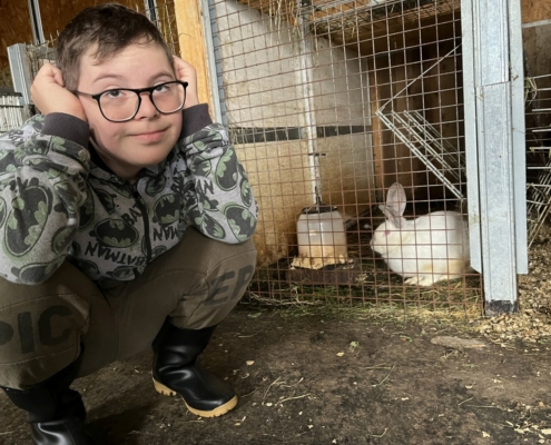 Dnes jsme se třídou E navštívili farmu v Kozlovicích