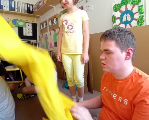 Včera navštívil třídu C pan Barvička