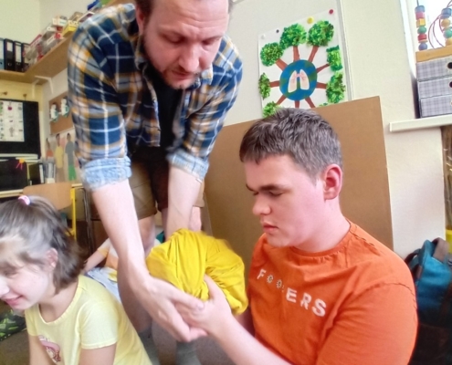 Včera navštívil třídu C pan Barvička