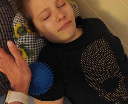 ve více hodinách jsme se věnovali- časové a dějové posloupnosti, relaxaci s míčkováním