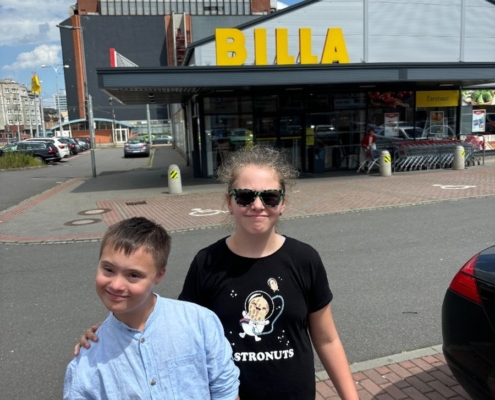 Sociální dovednosti formou procházky do místní Billy