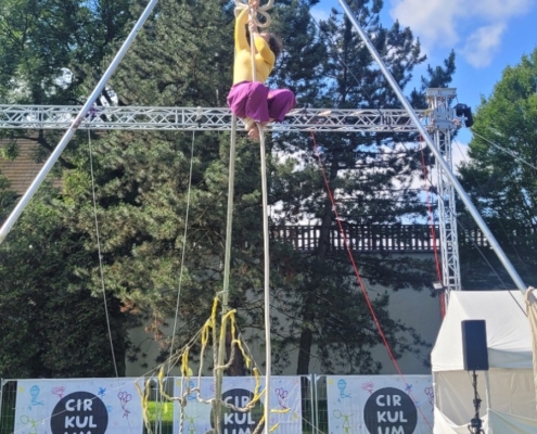 Dnešní výlet třídy D na festival Cirkulum u Slezskoostravského hradu vyšel parádně