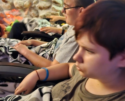 Par fotek z výuky, solná jeskyně a plavání