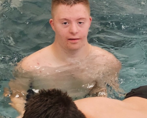 Par fotek z výuky, solná jeskyně a plavání