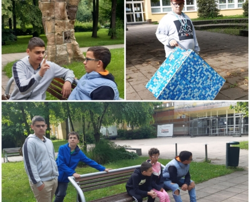 Kromě výuky jsme byli také na procházce, v kině a na besedě v knihovně