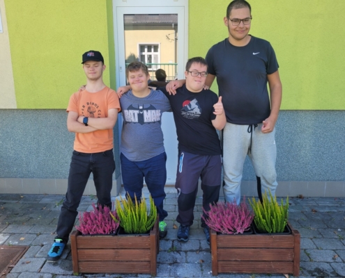 děti sadili vřesy na Wolkrovce