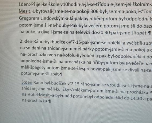 žáci pilně pracovali, jak je vidět na snímcích