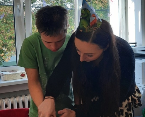 ve třídě H oslavili narozeniny našeho spolužáka a kamaráda Vojtěcha