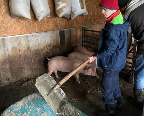 Farma v Kozlovicích dnes navštívila třída H