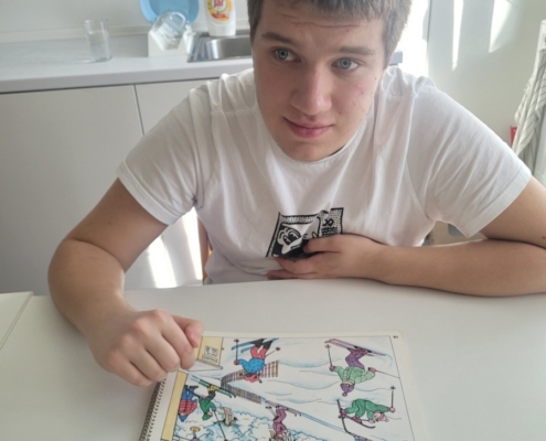 Hodiny byly zaměřené na oromotoriku i na povídání