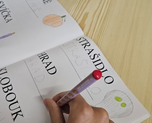 Žáci pracovali ve dvou skupinkách, třída a učebna PC