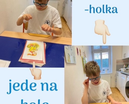 Výuka tematicky zaměřena na části těla, rozvoj komunikačních dovedností