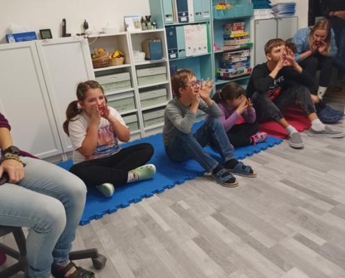 V pátek proběhla v naší třídě D terapie loutkou