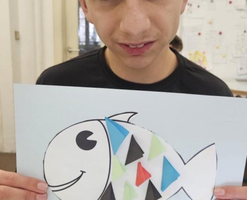 Tento týden jsem byli zase v Pokroku, pilně se učili