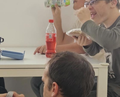 Tento týden jsem byli zase v Pokroku, pilně se učili