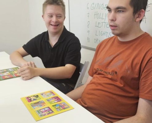 Tento týden jsem byli zase v Pokroku, pilně se učili