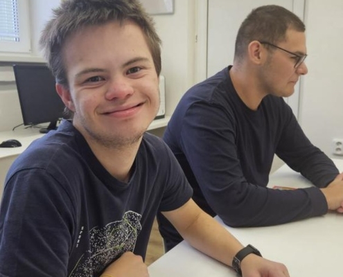 Tento týden jsem byli zase v Pokroku, pilně se učili